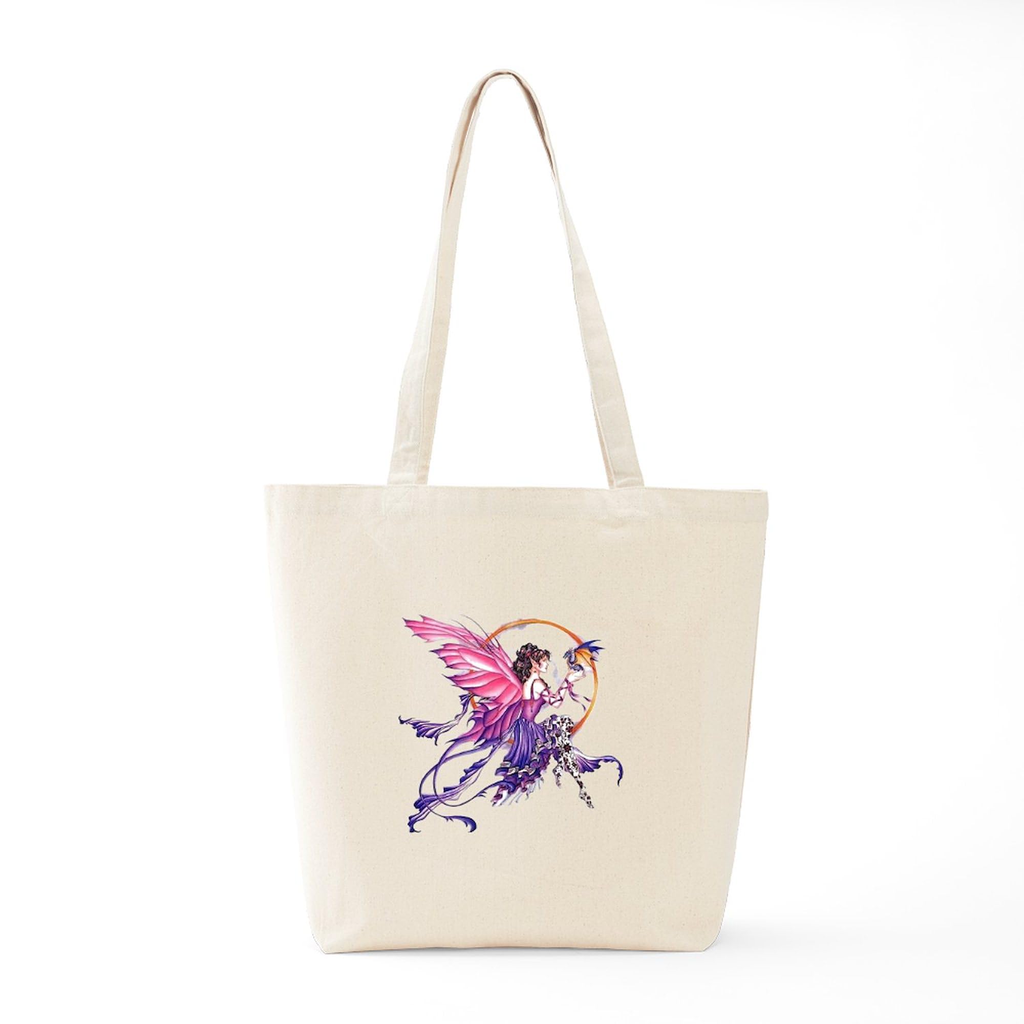 Tales Of The Dragon Fairy Canvas Tote Bag - Eco-Friendly Reusable Shopping Bag for Groceries, Beach & Daily Use | Natural Cotton Carryall for Women & Men