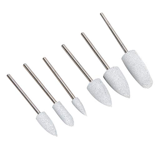 Professional Nail Drill Bits Set for Acrylic & Gel Nails - 6PCS Safe Grinding Heads for Home & Salon Use - Perfect for Manicure, Pedicure & Nail Art Design
