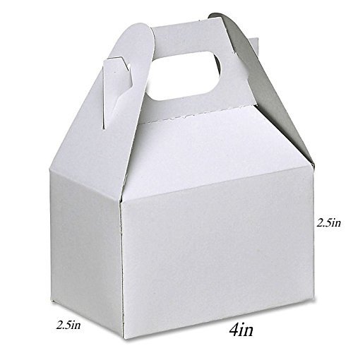 10-Pack Snowflake Favor Boxes - Winter Themed Light Pink & Silver Gable Gift Boxes for Christmas Party Favors, Wedding Decorations & Holiday Gift Wrapping