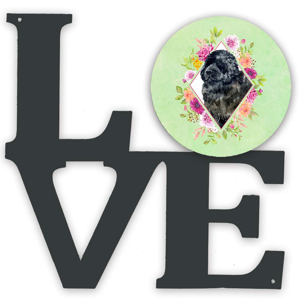 Newfoundland Green Flowers Metal Wall Art - Indoor Outdoor Decor for Patio, Bathroom, Kitchen - Colorful Aluminum & Black Steel Sculpture | Perfect for Home, Office, Garden & Gift Giving
