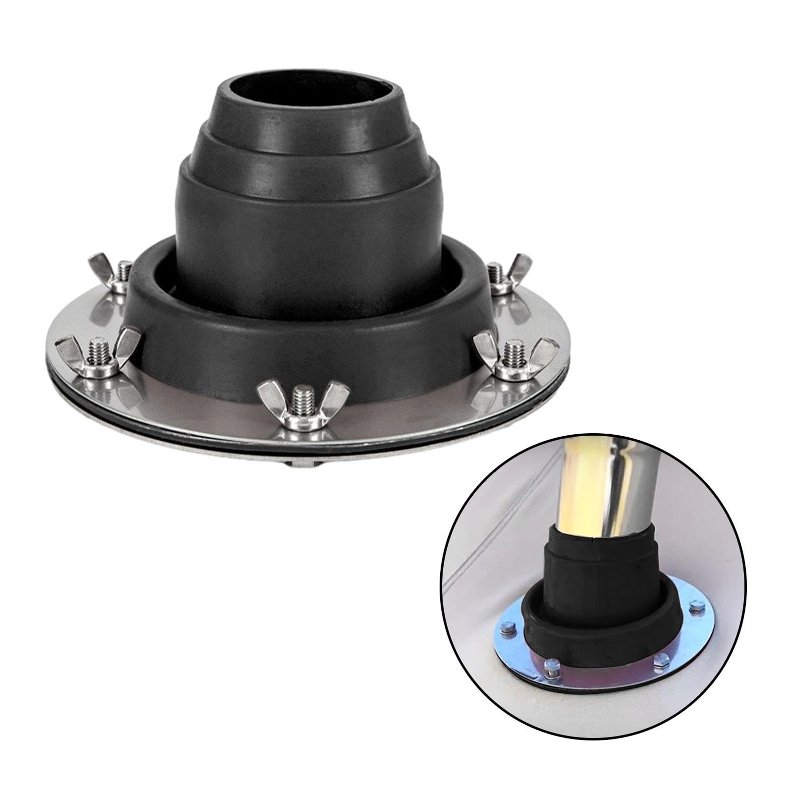 Fireproof Silicone Tent Stove Jack - High Temperature Resistant Chimney Pipe Flashing for Wood Stove, Camping Stove Ventilation - Perfect for Camping, Hiking & Outdoor Adventures