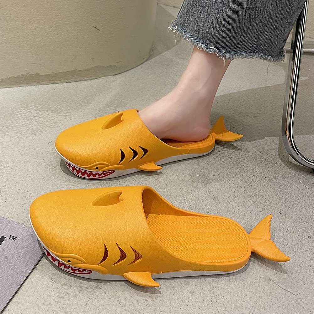 Shark Slippers for Men and Women - Comfortable Unisex Fish Slippers - Funny Beach Party Shoes for Outdoor, Home & Gifts - Perfect for Halloween Costumes, Poolside Lounging and Themed Parties