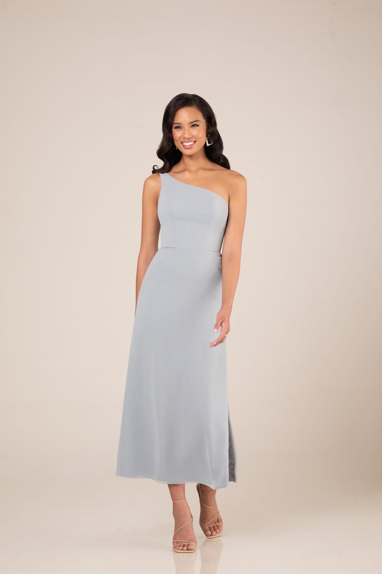 Elegant Indie Tea Length Chiffon Dress - Perfect for Weddings, Parties & Special Occasions