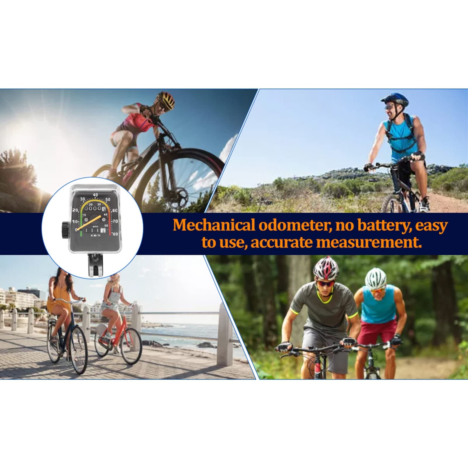WGFOIP Bike Computer - Wireless Cycling Speedometer & Odometer with Backlit Display, Waterproof Bike GPS for Mountain/Road Bikes - Perfect for Cycling Training, Commuting & Outdoor Adventures