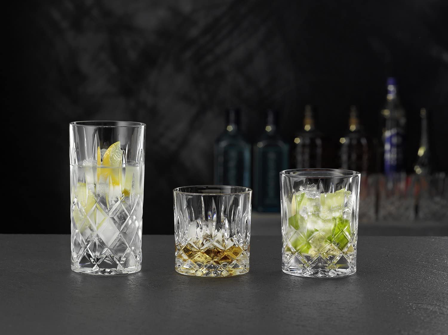 Nachtmann Noblesse Collection Whiskey Glasses - Set of 4 Crystal Clear 10-Oz Tumblers for Scotch, Bourbon, Cocktails & Liquor | Dishwasher Safe | Perfect for Home Bar, Dinner Parties & Gifts