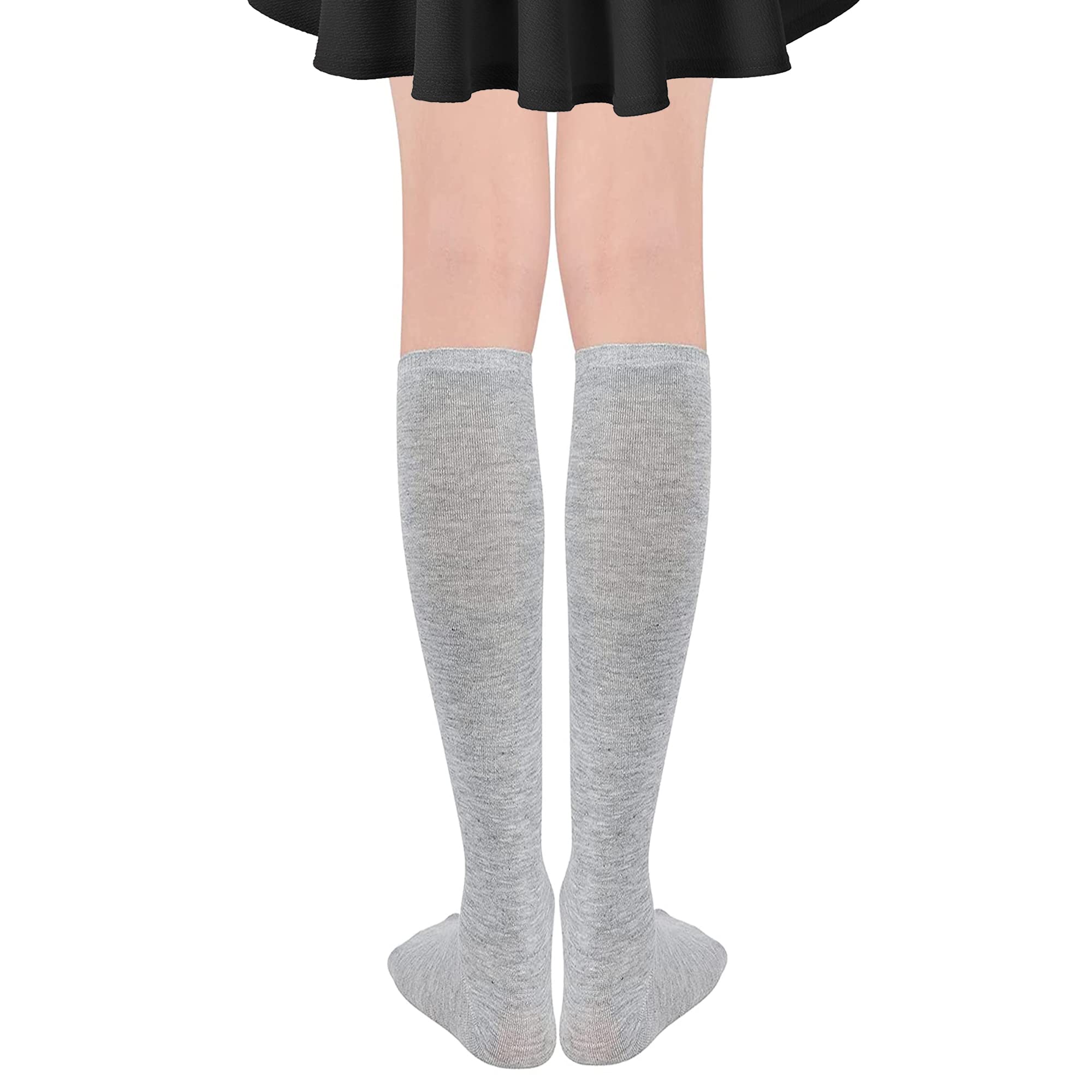 DOOVID Women's Knee High Socks - Elastic Athletic Tube Socks with Thin Stripes for Running, Yoga & Casual Wear | Comfortable & Breathable Stockings for Everyday Use