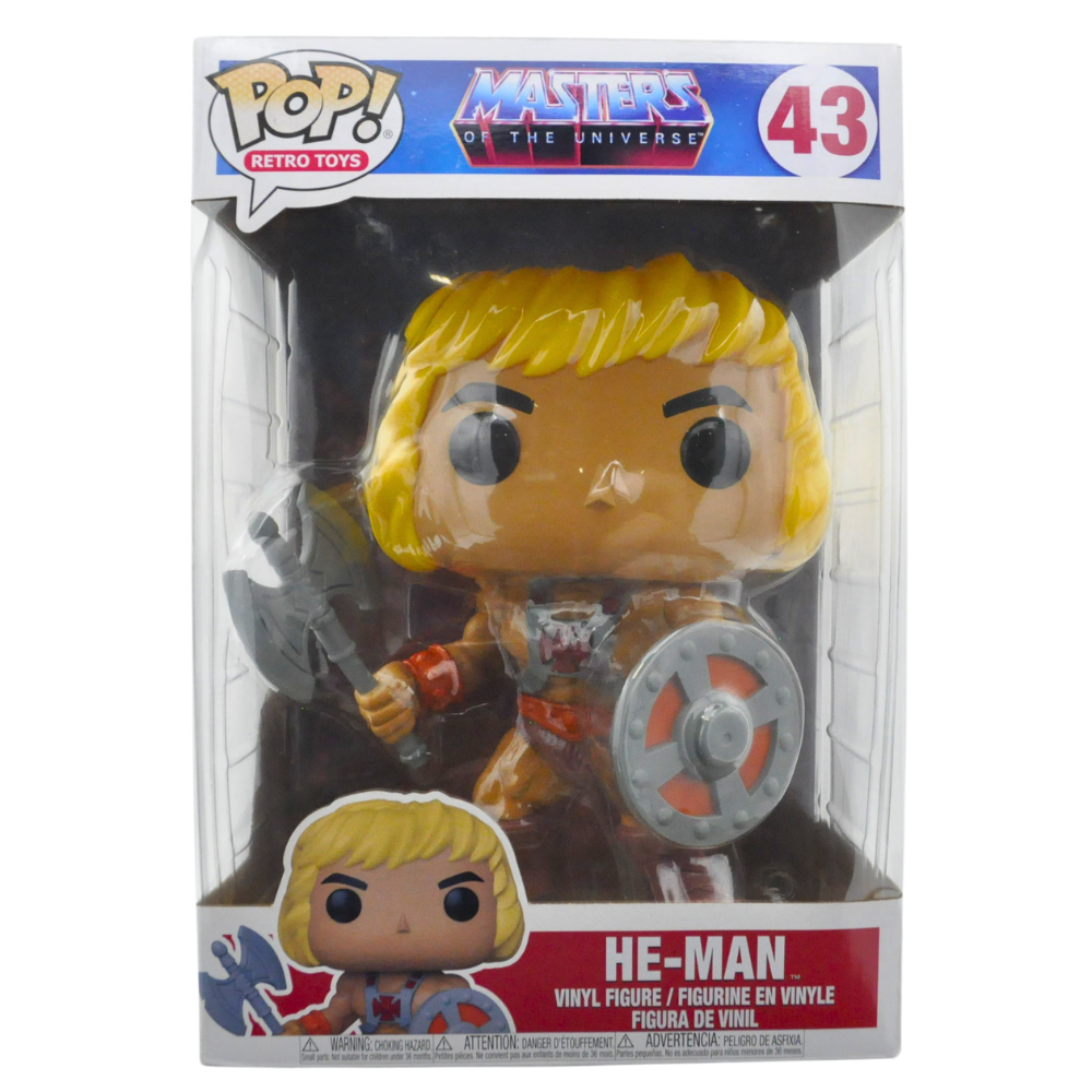 Funko Pop! Masters of the Universe He-Man 10-Inch Vinyl Figure - Collectible Toy for Fans, Home Decor & Gift Idea