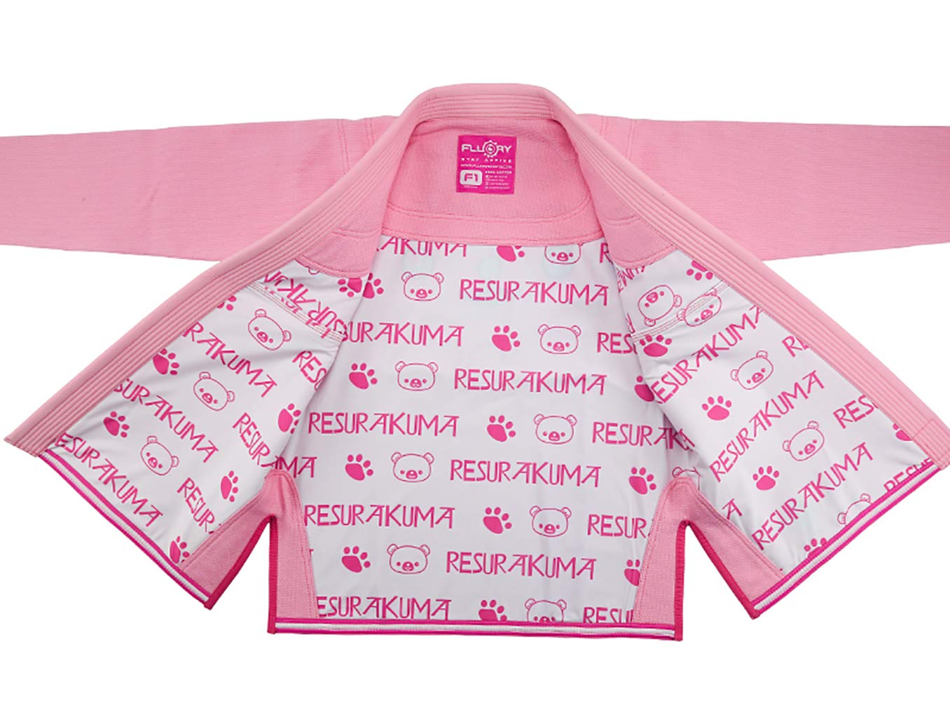 FLUORY Women's Brazilian Jiu Jitsu Gi - Lightweight BJJ Kimono Uniform for Ladies - Perfect for Training, Competition & MMA (White/Blue/Black)