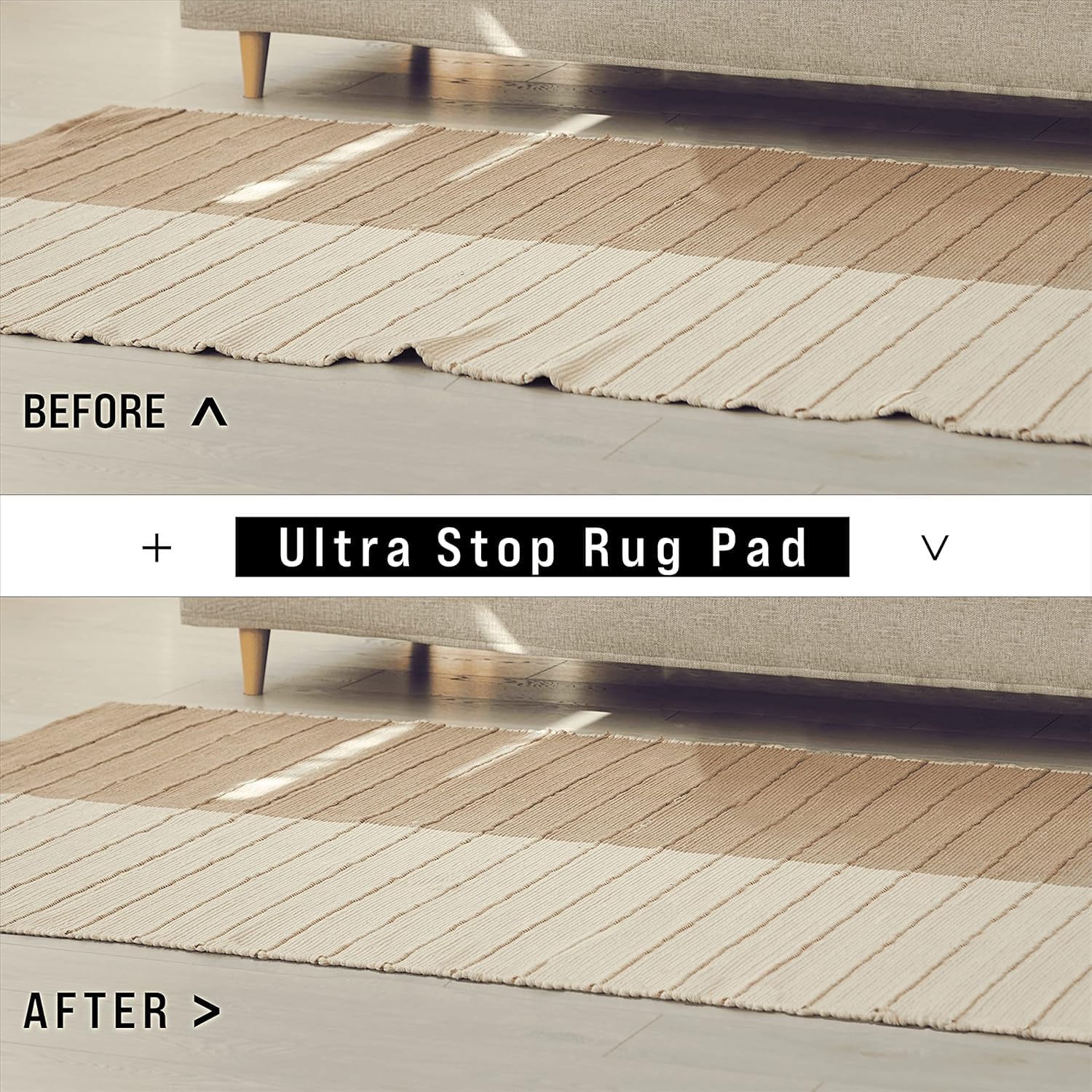 Slip-Stop Ultra Grip Non-Slip Rug Pad for Hardwood Floors - 12x15 ft Low Profile Area Rug & Runner Rug Underlay - Perfect for Living Room, Bedroom & High Traffic Areas