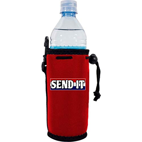 Send It Insulated Water Bottle Coolie - Red (1 Pack) - Perfect for Hiking, Gym & Outdoor Activities