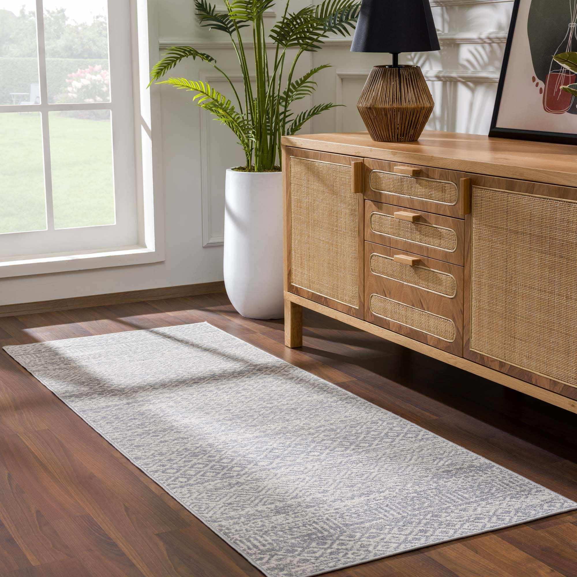 Hauteloom Gravelbourg Washable Area Rug - Gray 7'10