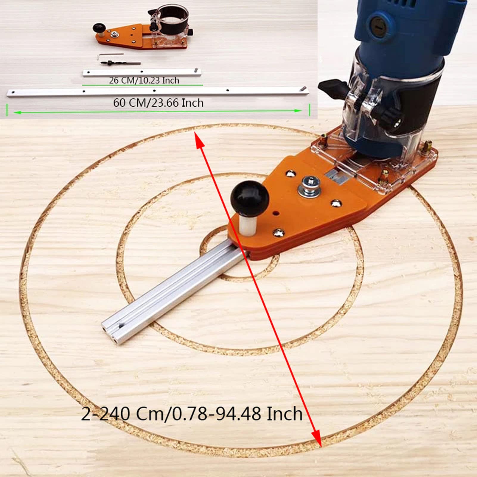 ViaGasaFamido Rip Guide System - Precision Saw Plate & Straight Cutting Guide Accessories for Circular Saws | Perfect for Woodworking, DIY Projects & Professional Trimming Tasks