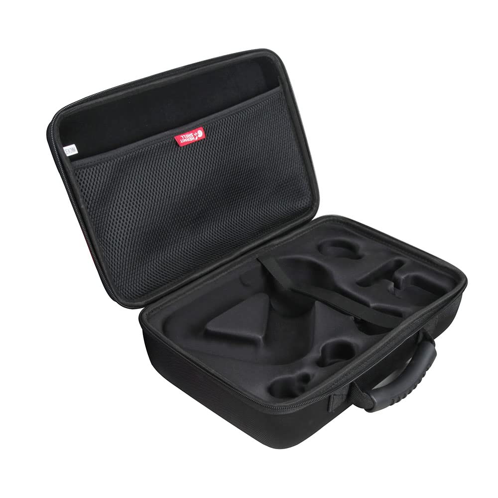 Theragun Prime Travel Case by Hermitshell - Durable Protective Cover for Percussive Massage Gun, Deep Tissue Therapy Device (Black) - Perfect for Gym, Travel & Home Muscle Recovery