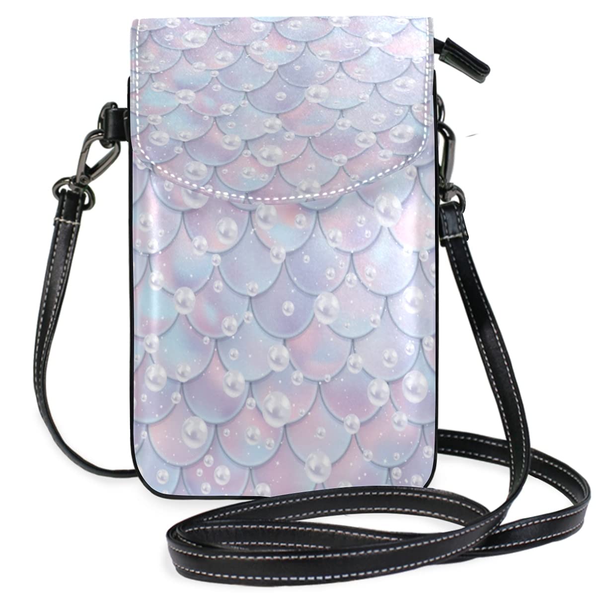 Stylish Small Crossbody Bag for Women - Mermaid Print Phone Pouch with Credit Card Slots | Perfect for Travel, Shopping & Everyday Use
