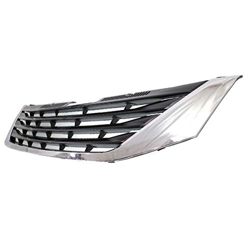 Toyota Sienna LE Front Grill Grille Assembly (2011-2017 Models) - Chrome/Black Replacement Compatible with Non-Cruise Control Version | Perfect for Car Restoration & Custom Upgrades