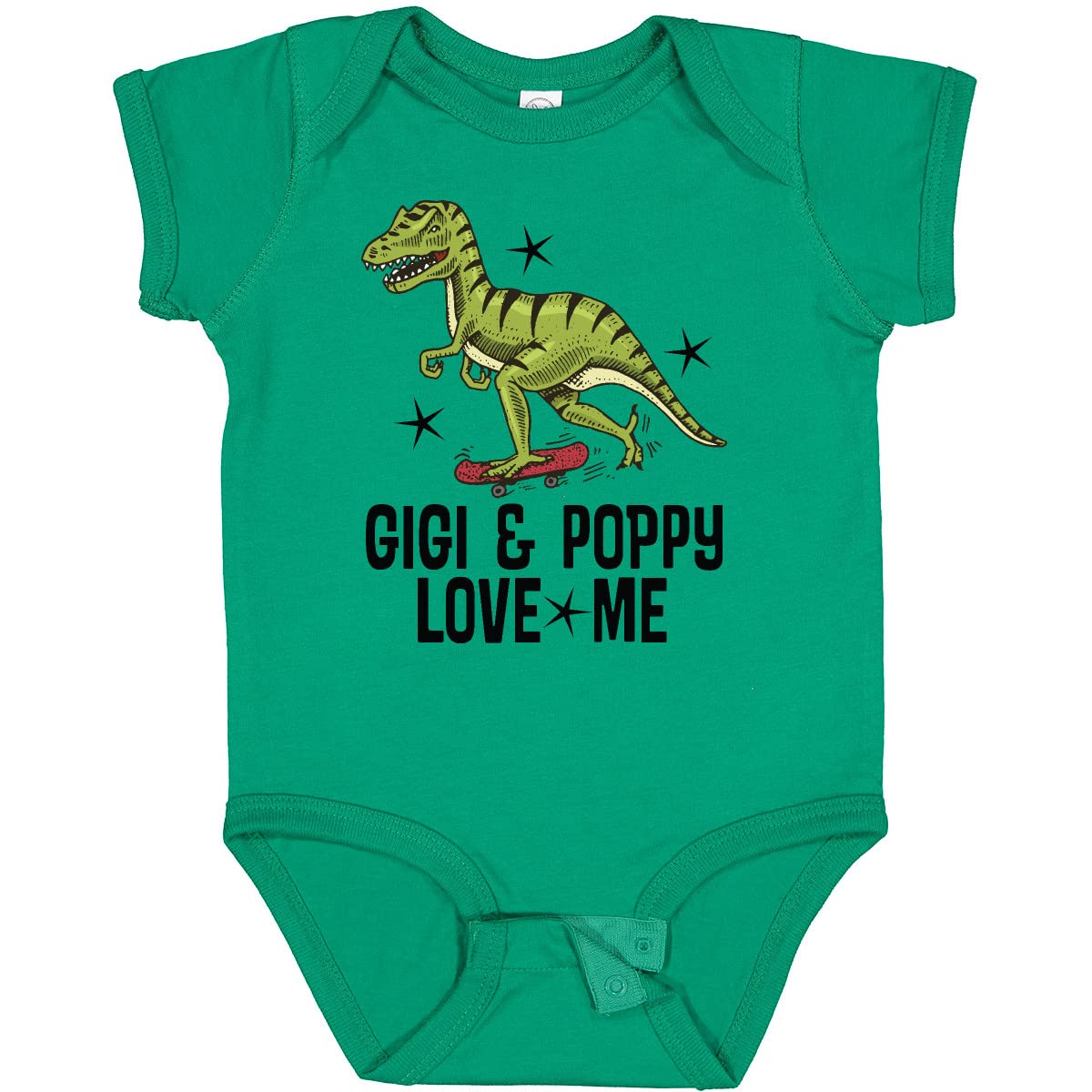 Inktastic Gigi and Poppy Love Me Dinosaur Baby Bodysuit - Cute Dinosaur Onesie for Infants & Toddlers - Perfect for Playtime, Photo Shoots & Everyday Wear