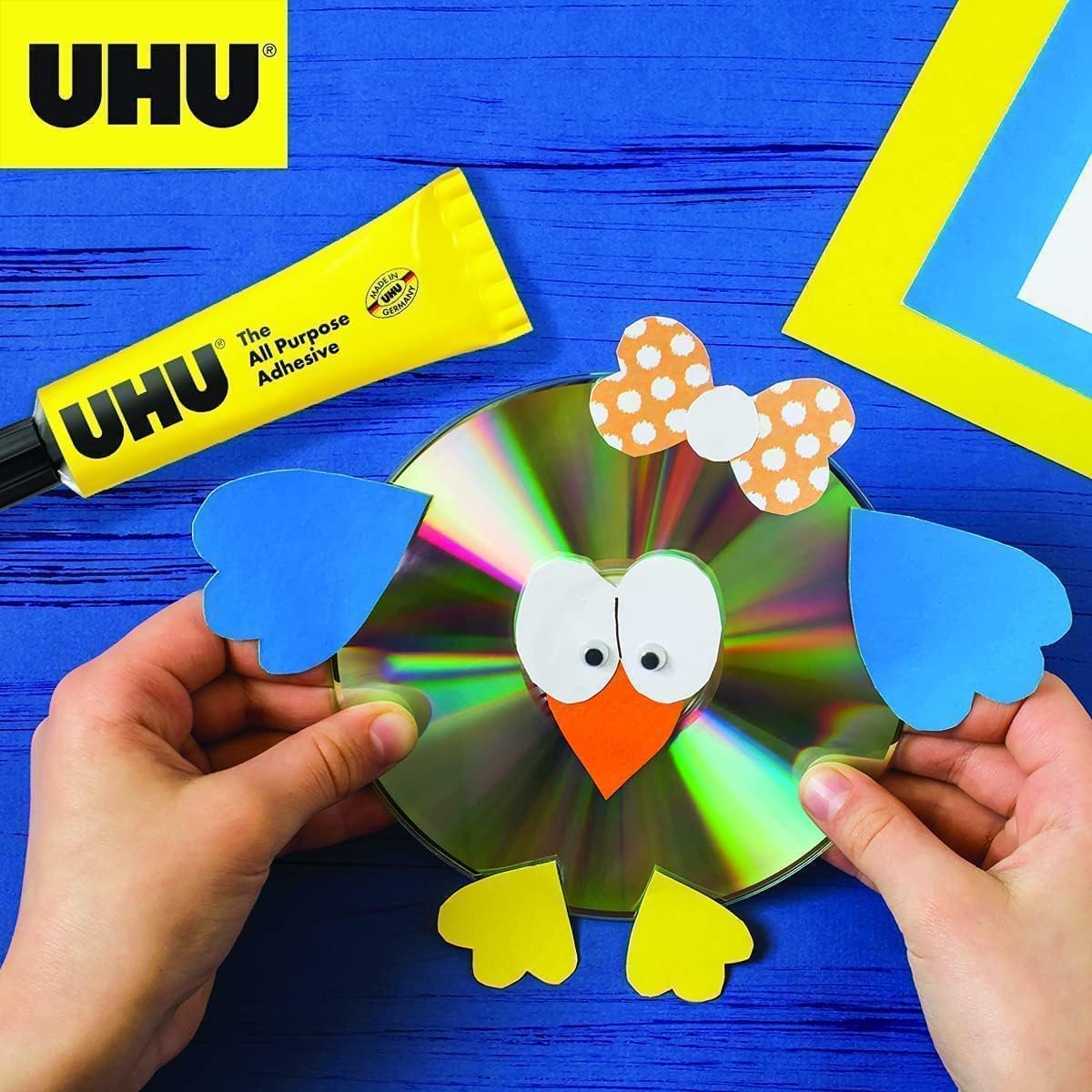 UHU All-Purpose Glue Sticks 20g - Strong Adhesive for Paper, Wood, Fabric & Crafts - Perfect for School Projects, DIY, Scrapbooking & Home Repairs