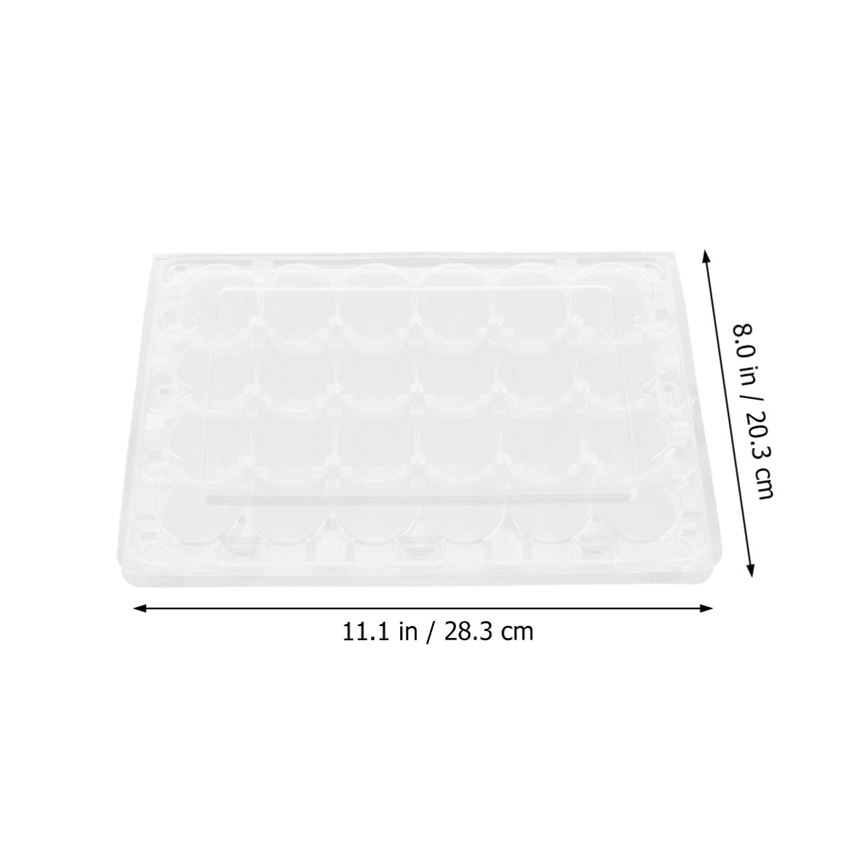 12-Piece Stackable Clear Quail Egg Storage Box - 24 Grids Small Egg Carton for Pheasant, Grouse & Hen Eggs | Refrigerator Organizer & Farm Fresh Egg Carrier | Perfect for Home Kitchen, Farm Use & Food Storage