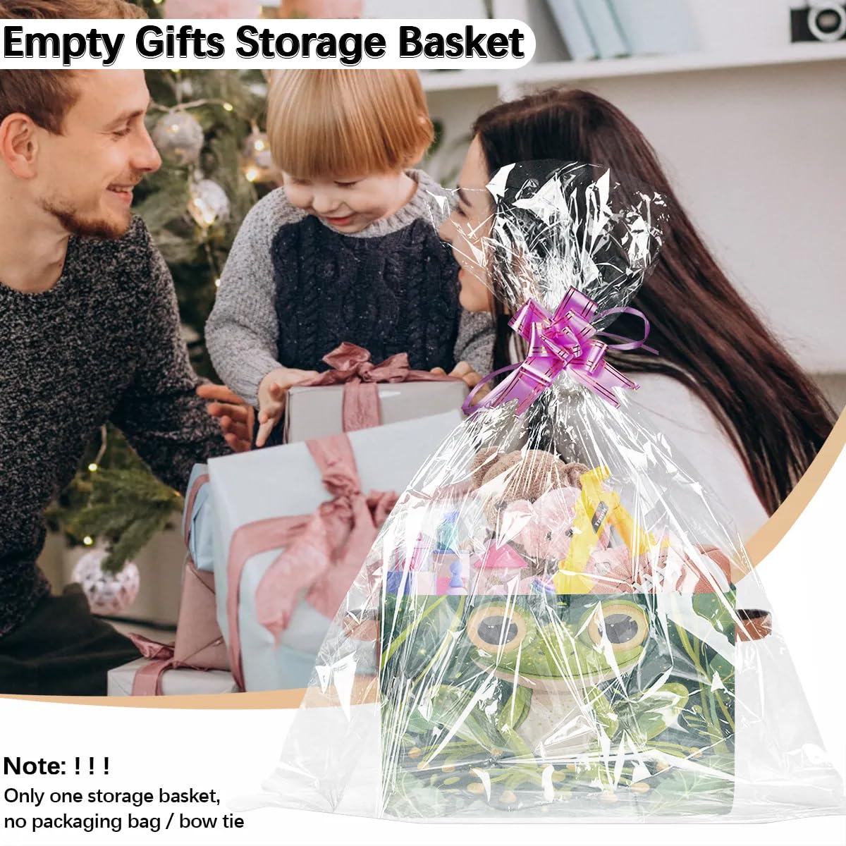 Cute Frog Large Storage Baskets for Shelves & Closets - Fabric Organizer Bins with Handles, Decorative Collapsible Home Storage for Clothes & Toys (2-Pack) - Perfect for Kids' Rooms, Playrooms & Nursery Organization
