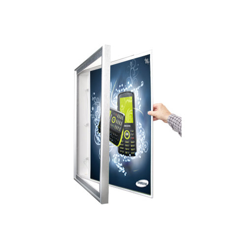 Designer SwingFrame LED Backlit Poster Light Box - 15+ Sizes with Swing Open Metal Frame - Perfect for Retail Displays, Restaurants & Home Decor