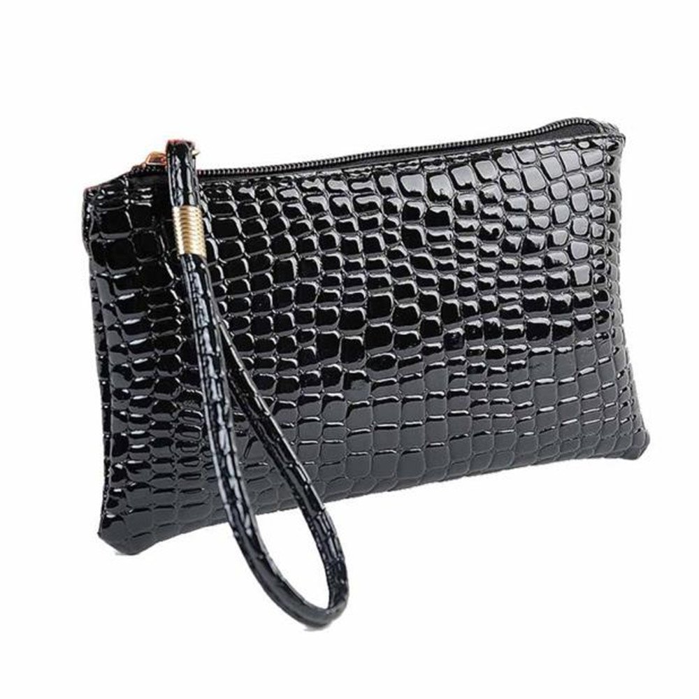 FORUU Genuine Crocodile Leather Clutch Handbag for Women & Men - Stylish Unisex Coin Purse & Wallet - Perfect for Evening Parties, Weddings, and Special Occasions