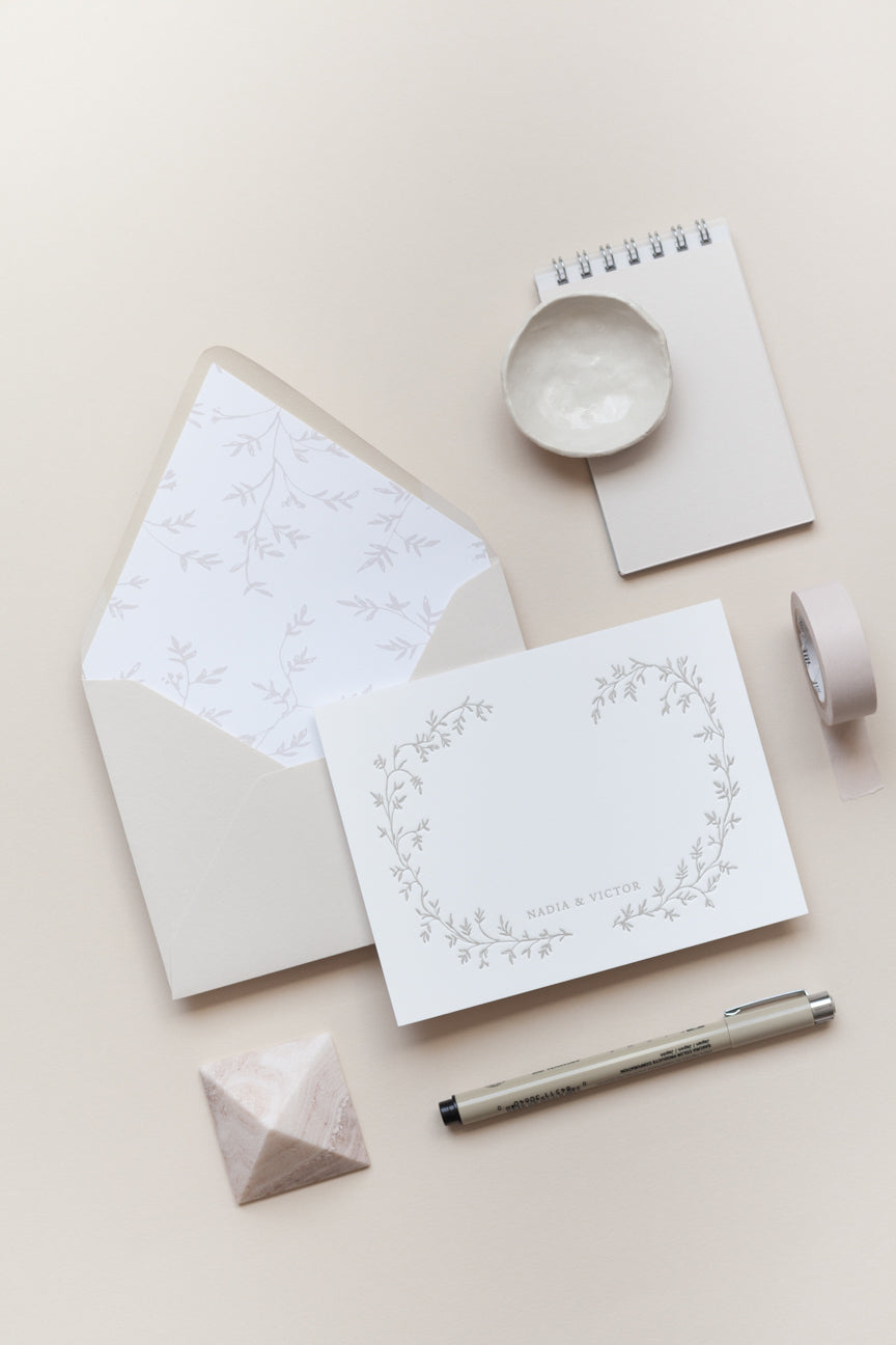 Elegant Jasmine Floral Envelope Liners for Wedding Invitations, Greeting Cards & Scrapbooking - Premium Decorative Paper for DIY Crafts & Stationery