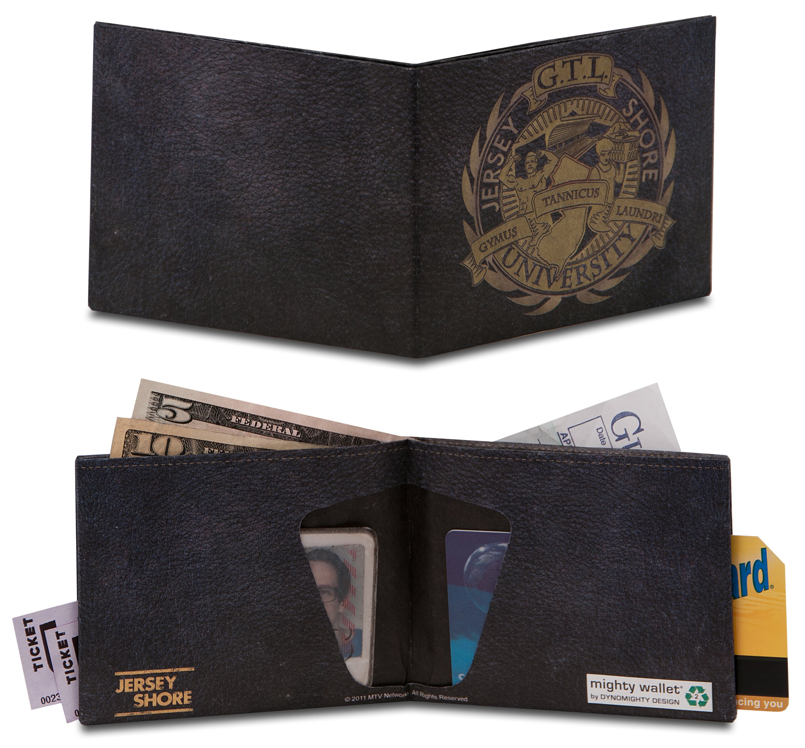 Jersey Shore Gym Tanning Laundry (GTL) Mighty Wallet - Slim RFID Blocking Bi-Fold Wallet for Men & Women - Perfect for Gym, Beach & Night Out Accessories