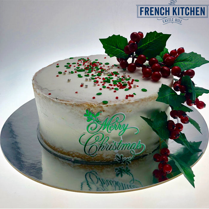 Naked Vanilla Cake 9 Inch Round - Homemade Style Birthday Wedding Party Dessert for Special Occasions