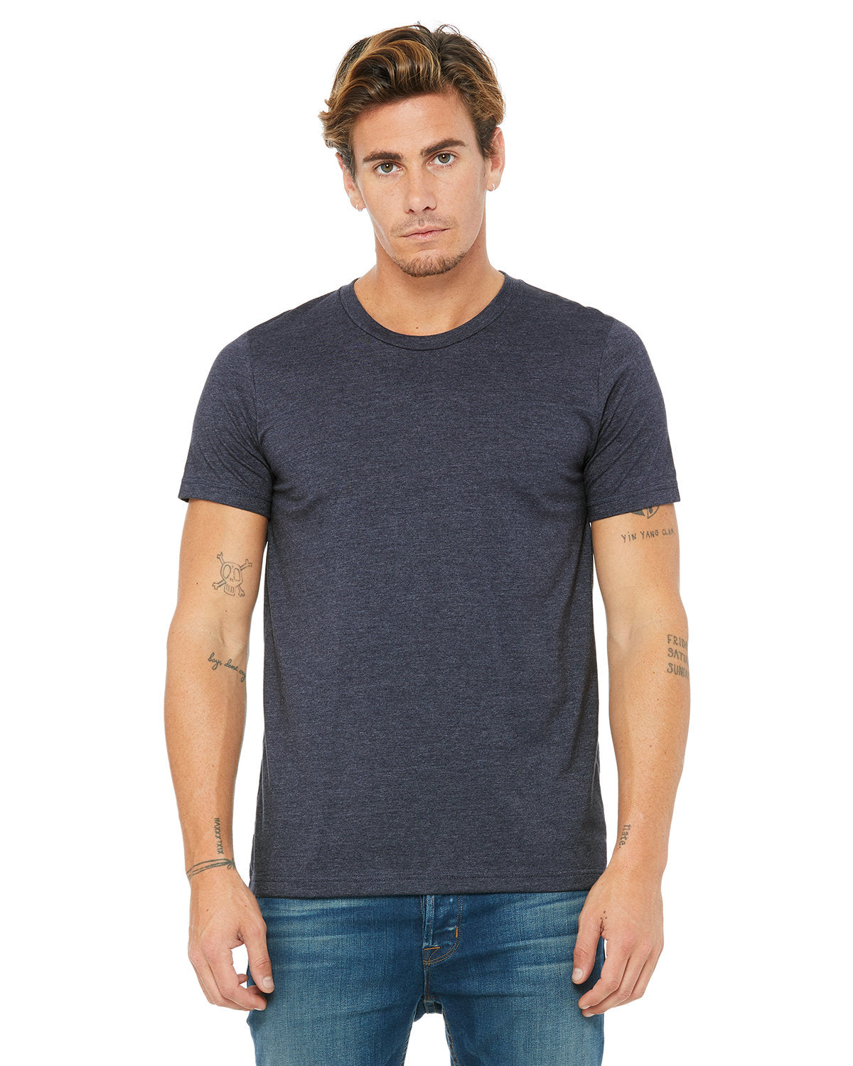 Bella + Canvas 3001CVC Unisex Heather CVC Crew Neck T-Shirt - Soft Cotton Blend for Everyday Comfort | Perfect for Casual Wear, Screen Printing & Custom Apparel