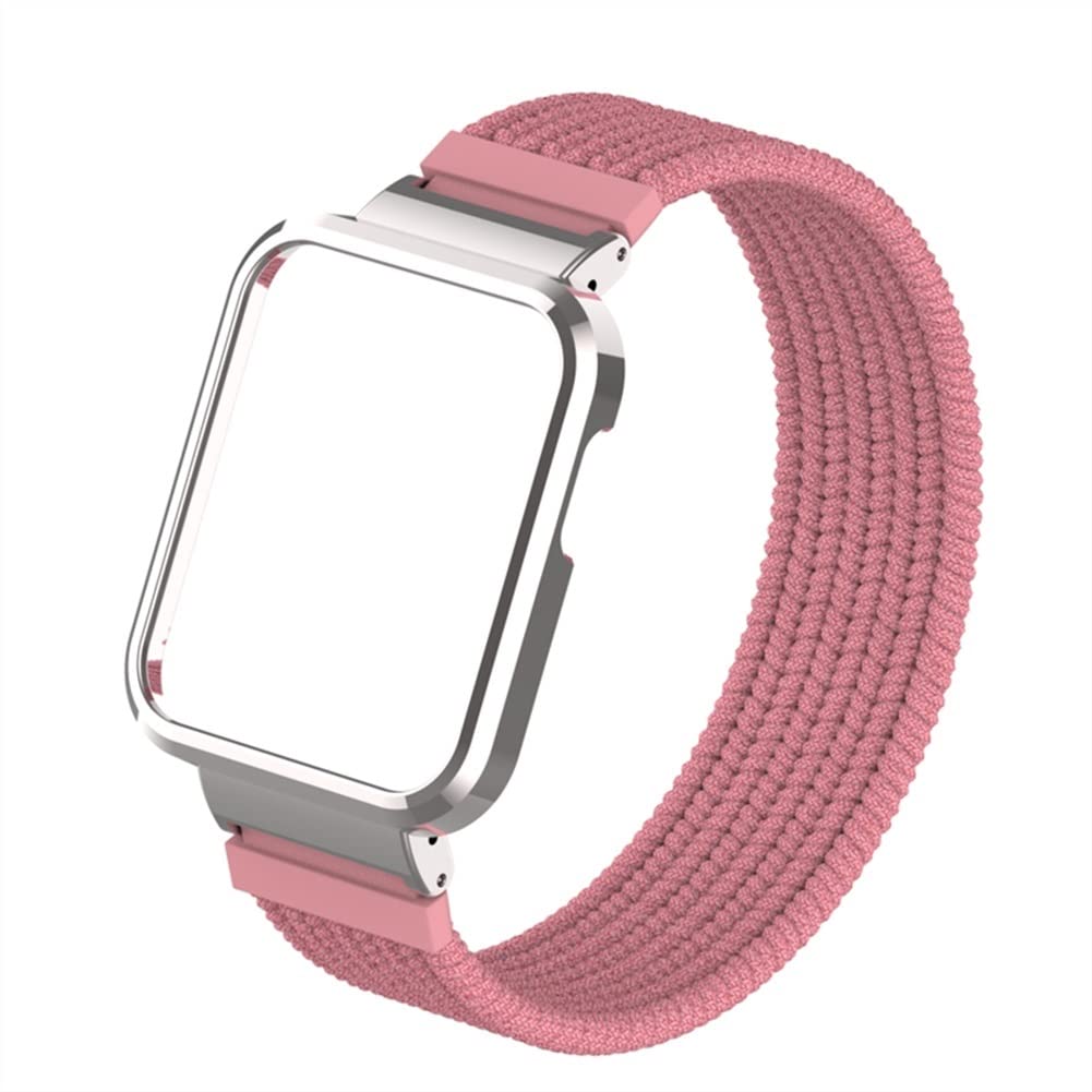 HANL Nylon Strap for Mi Watch Lite - Pink Sport Band for Running & Gym