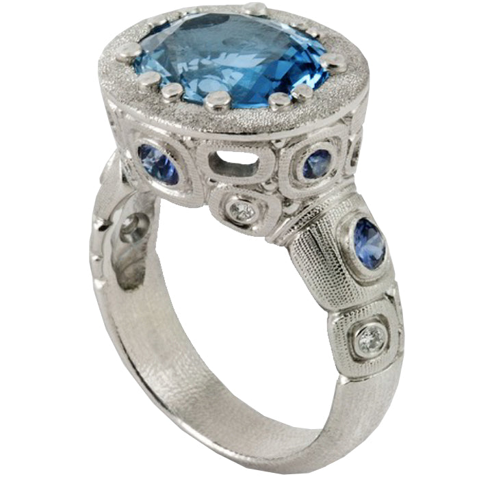Alex Sepkus Little Windows Large Ring R 108PSA – Elegant Sterling Silver Statement Ring for Women, Perfect for Parties, Weddings & Special Occasions