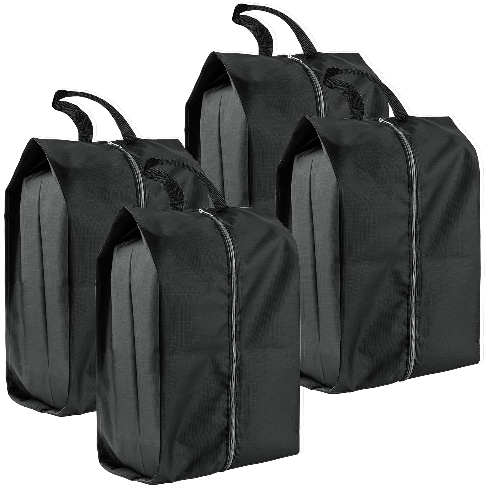 4 Pack Extra Durable Waterproof Shoe Bags for Travel - Reusable Storage Organizer with Smooth Zipper | Perfect for Gym, Vacation & Suitcase Packing Essentials