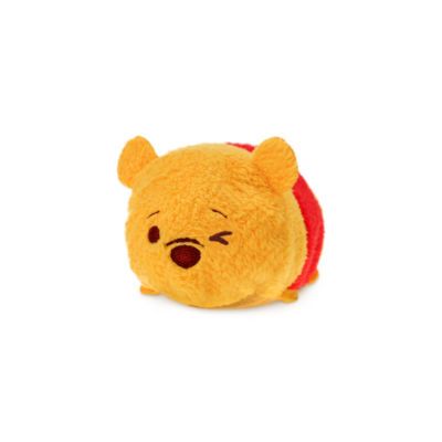 Disney Winnie the Pooh Winking Tsum Tsum Mini Plush Toy - Cute Collectible Stuffed Animal for Kids & Adults - Perfect for Gifts, Bedroom Decor, and Disney Fans Collection