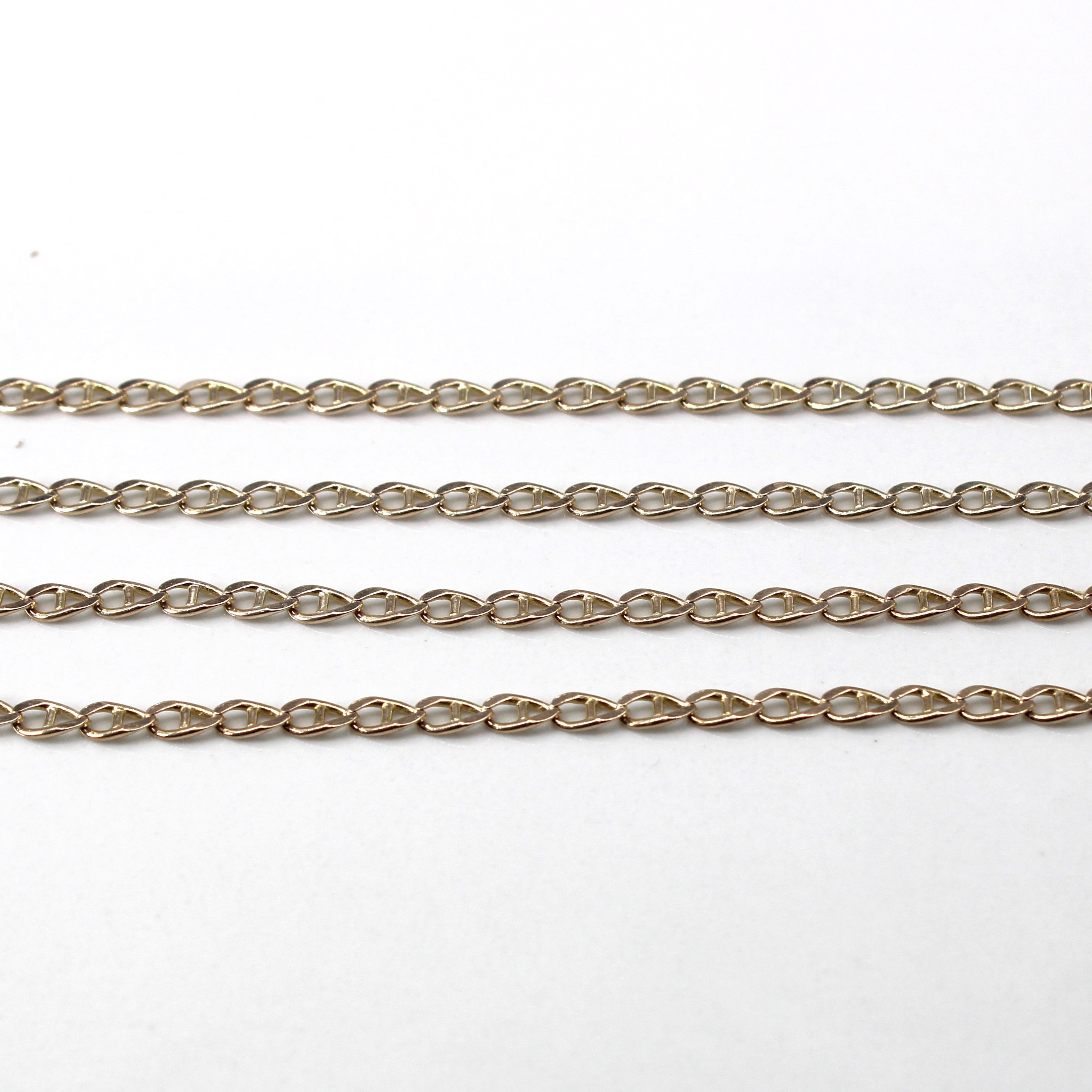 10K Yellow Gold Anchor Chain Necklace for Women - 18 Inch Durable & Stylish Jewelry for Everyday Wear & Gifts