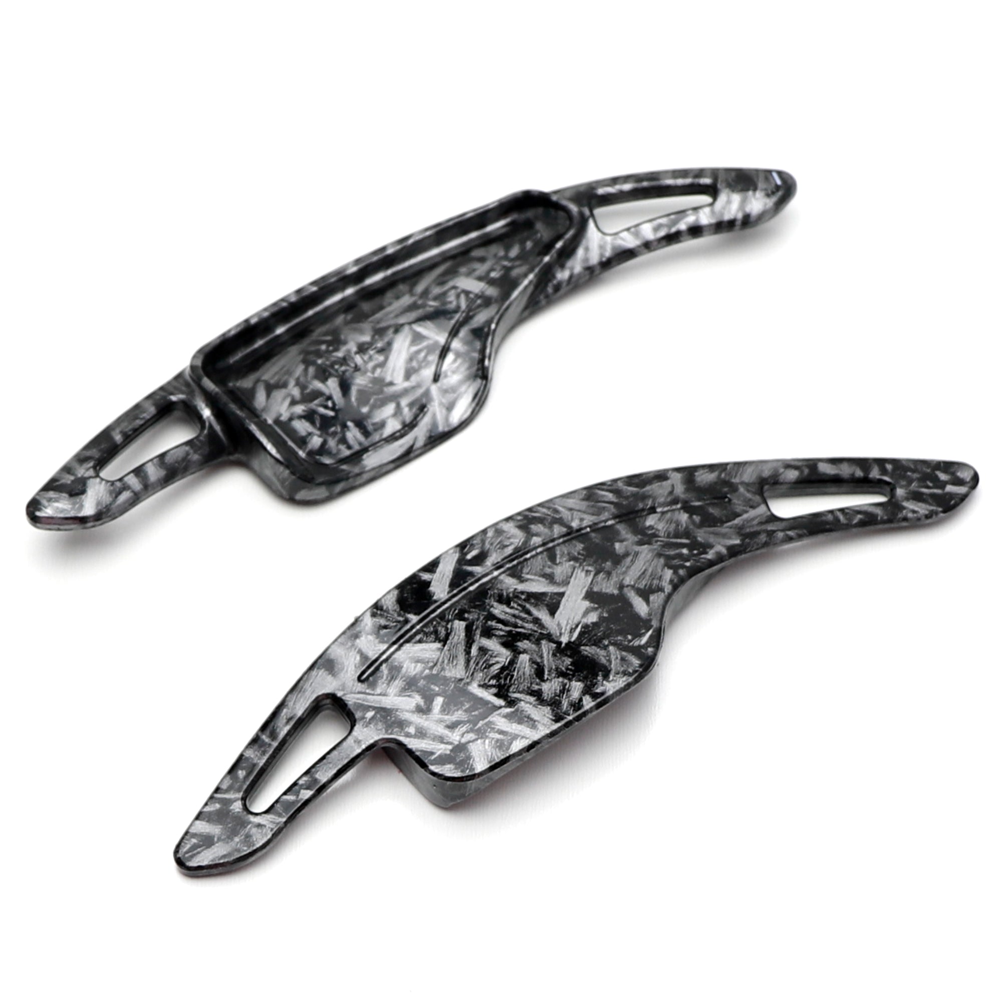 Premium Forged Carbon Fiber Steering Wheel Paddle Shifters for Chevy Corvette & Camaro - Racing & Performance Driving Enhancement