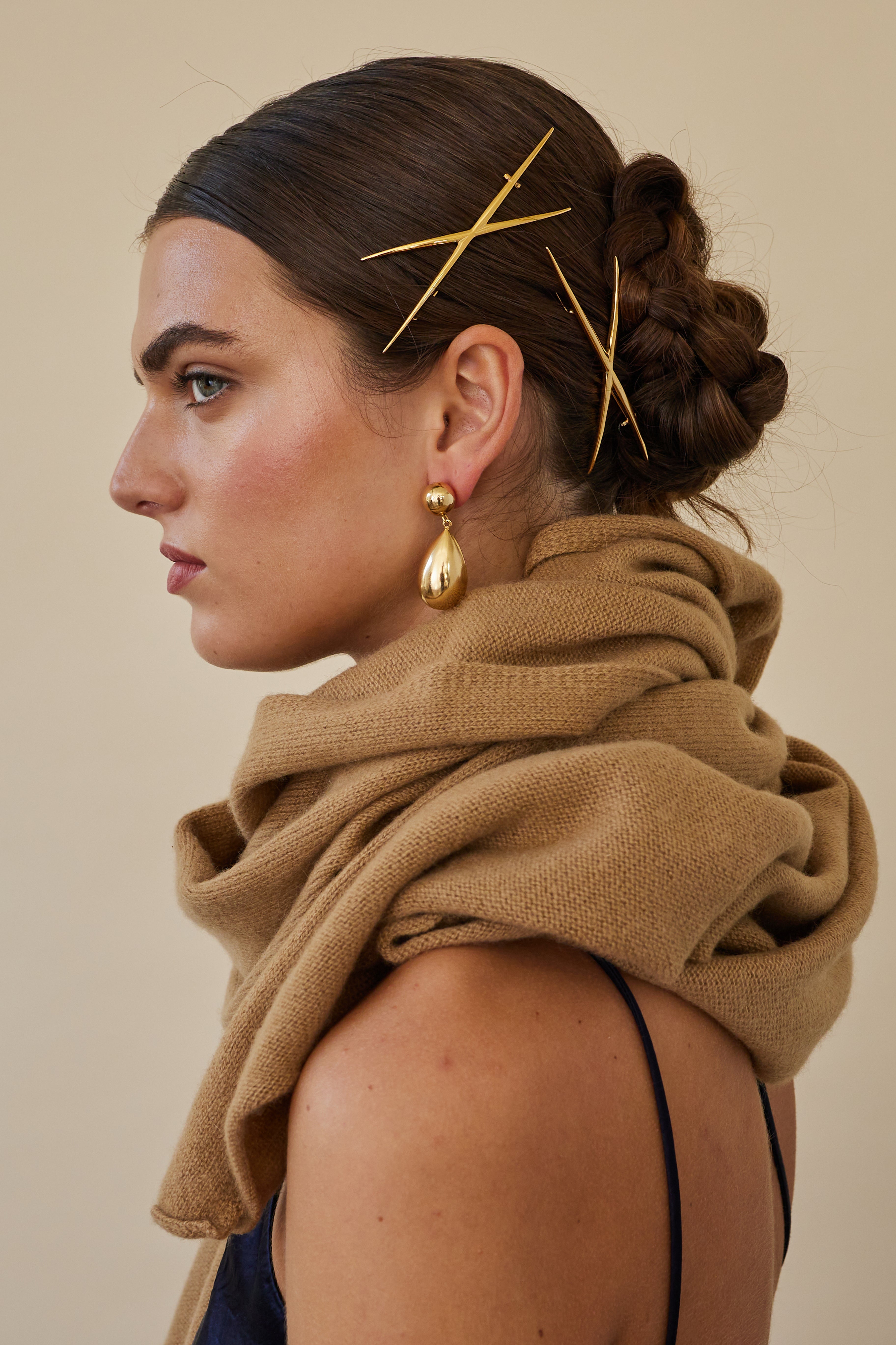 Exes Glossy Hair Barrettes - Shiny Hair Clips for Women & Girls | Perfect for School, Work, Parties & Everyday Styling