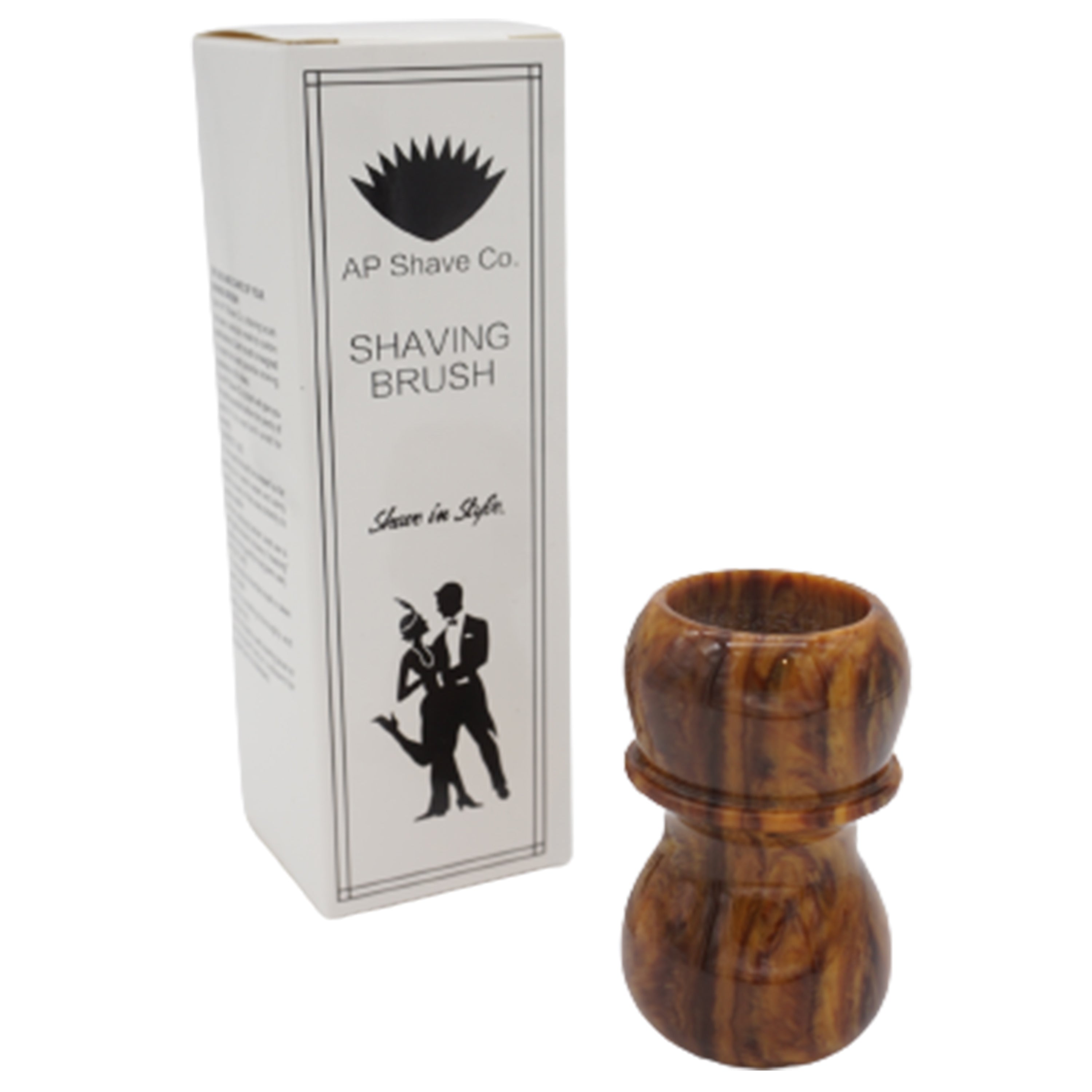 Premium Briar Wood Handcrafted Shaving Brush Handle - Fits 24mm & 26mm Knots - Perfect for Wet Shaving & Grooming Gifts for Men
