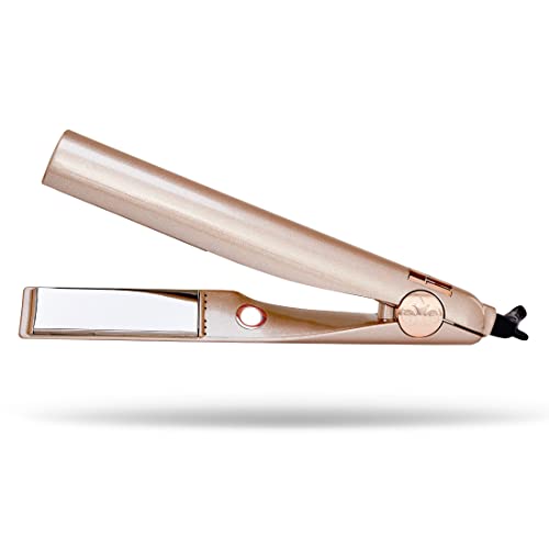 TYME Iron Pro 2-in-1 Hair Curler & Straightener - Titanium Plates, 5 Heat Settings for All Hair Types - Perfect for Salon Styling, Home Use & Travel