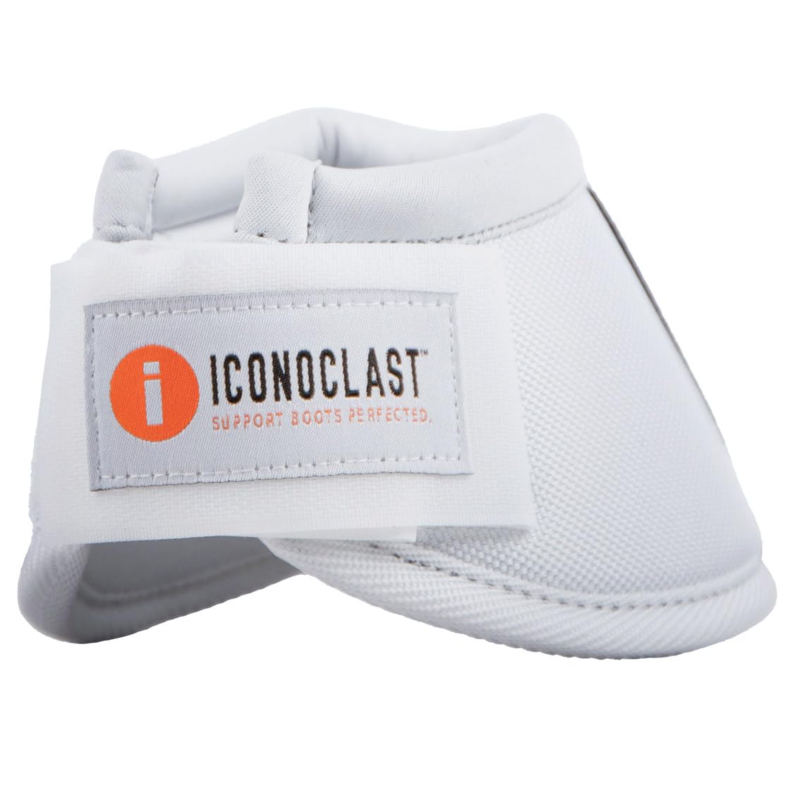 Iconoclast Horse Bell Boots - White Size M - Durable & Protective Horse Boots for Jumping, Training & Riding