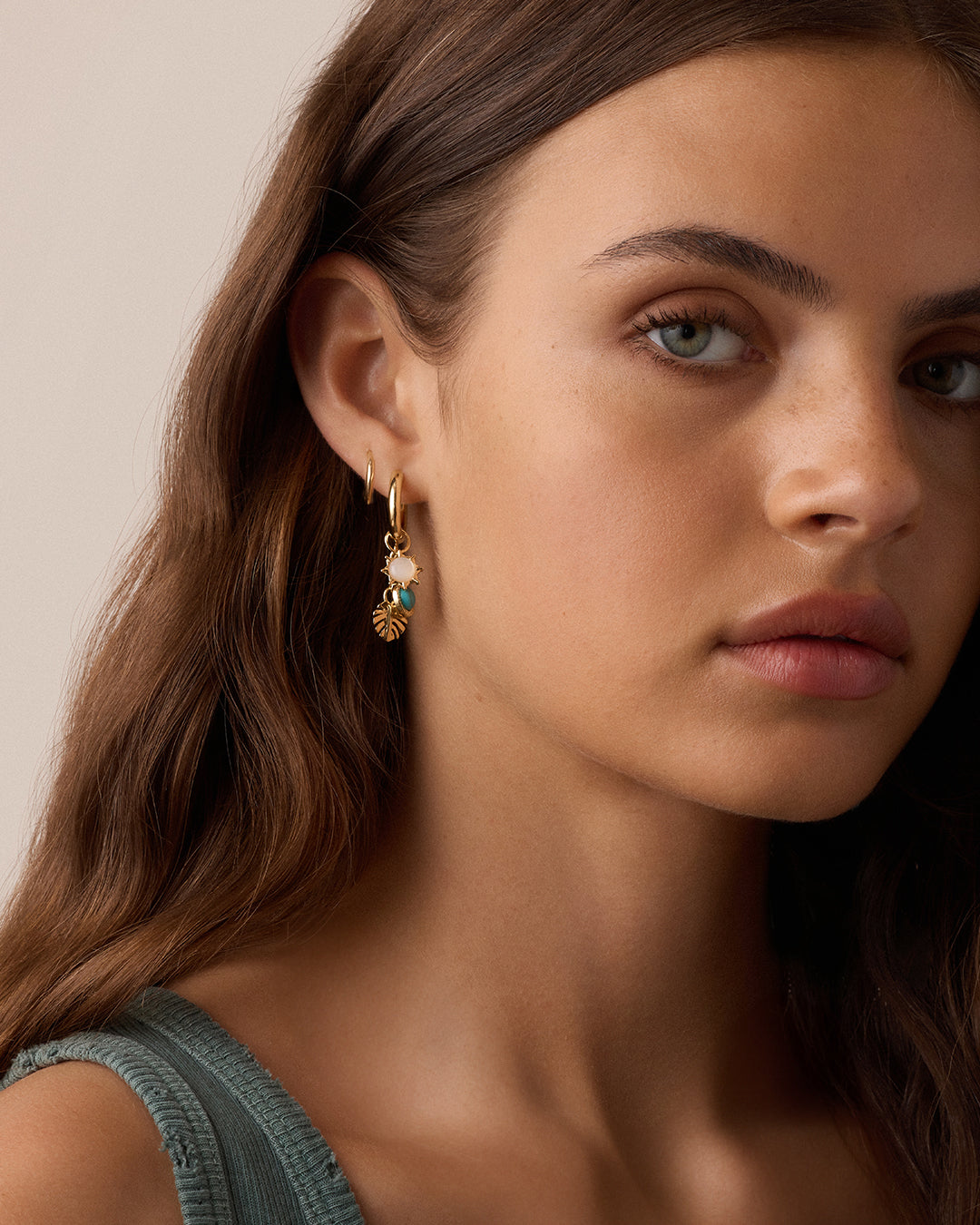 Trendy Beach Cluster Hoop Earrings for Women - Boho Chic Summer Jewelry for Vacation, Party & Casual Wear