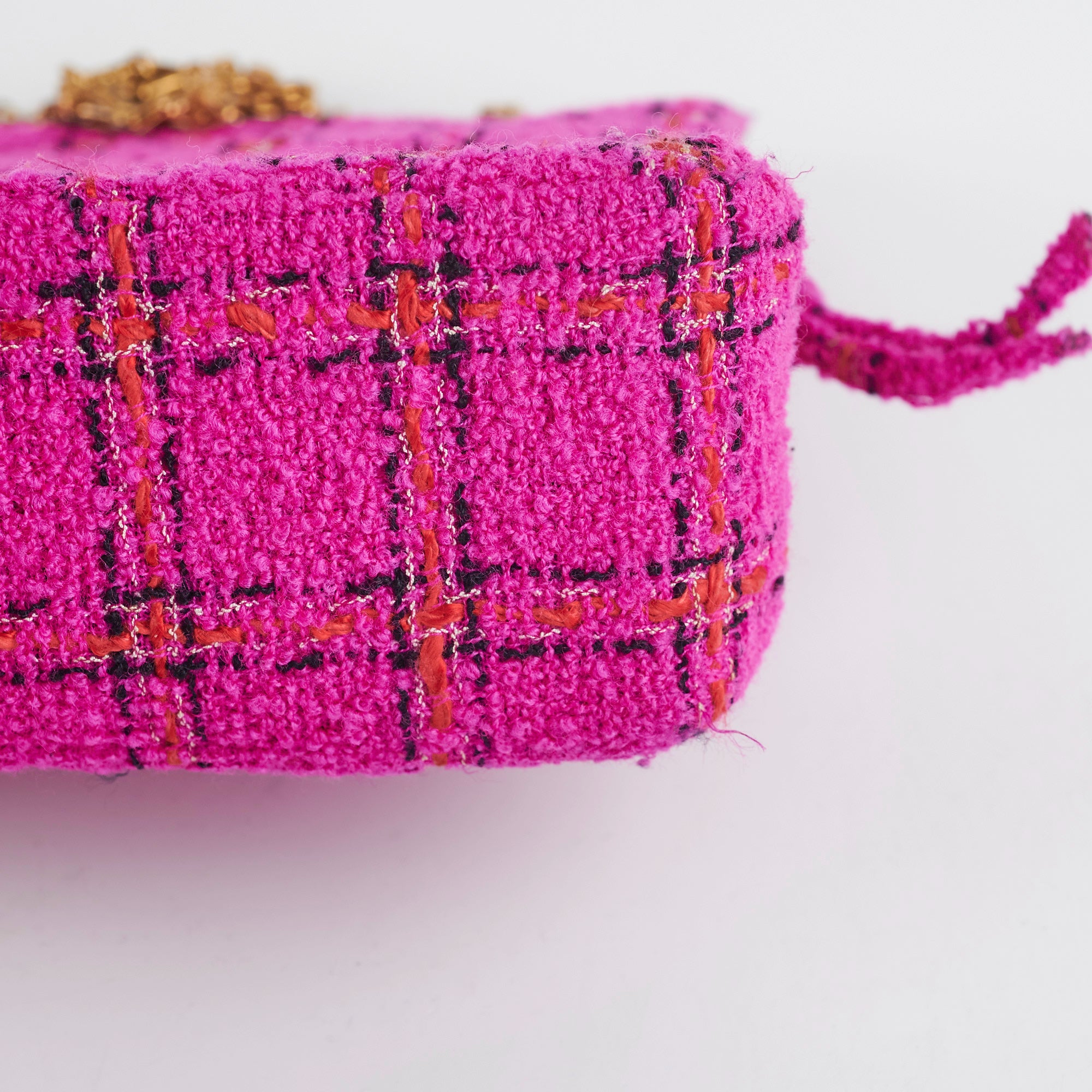 Chanel Pink Tweed Shoulder Bag - Luxury Designer Handbag for Women | Perfect for Parties, Weddings & Special Occasions