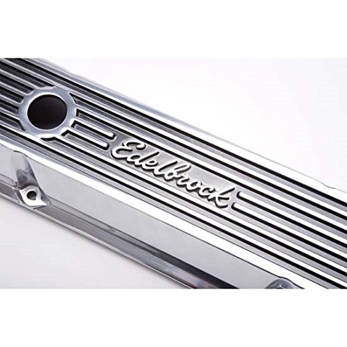 Edelbrock 4262 Elite II Series SBC Short Valve Cover Kit - Universal Fit for Small Block Chevy Engines - Perfect for Engine Upgrades & Performance Builds