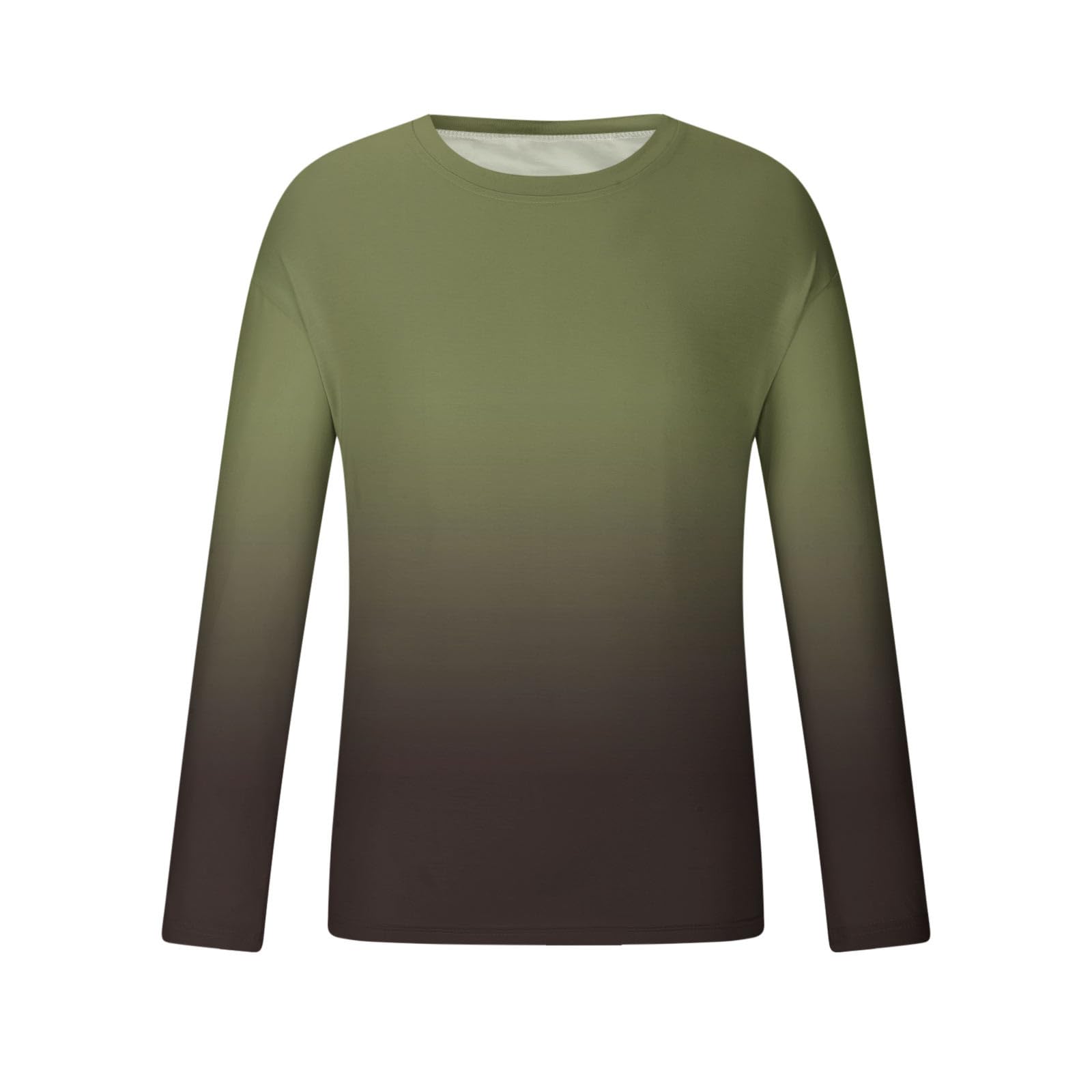 Muscularfit Men's Long Sleeve Graphic Pullover Sweatshirt - Casual Gradient Color Loose Fit Athletic Shirt for Fall Fashion | Gym, Workout, Streetwear & Everyday Wear