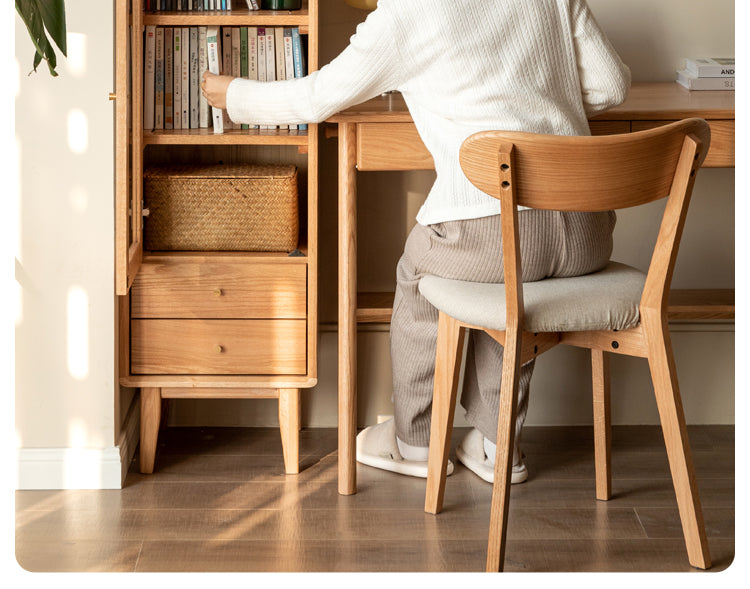 Solid Oak Wood Side Cabinet - Rustic Storage Cabinet for Living Room, Bedroom, or Entryway - Perfect for Organizing Books, Decor & Essentials