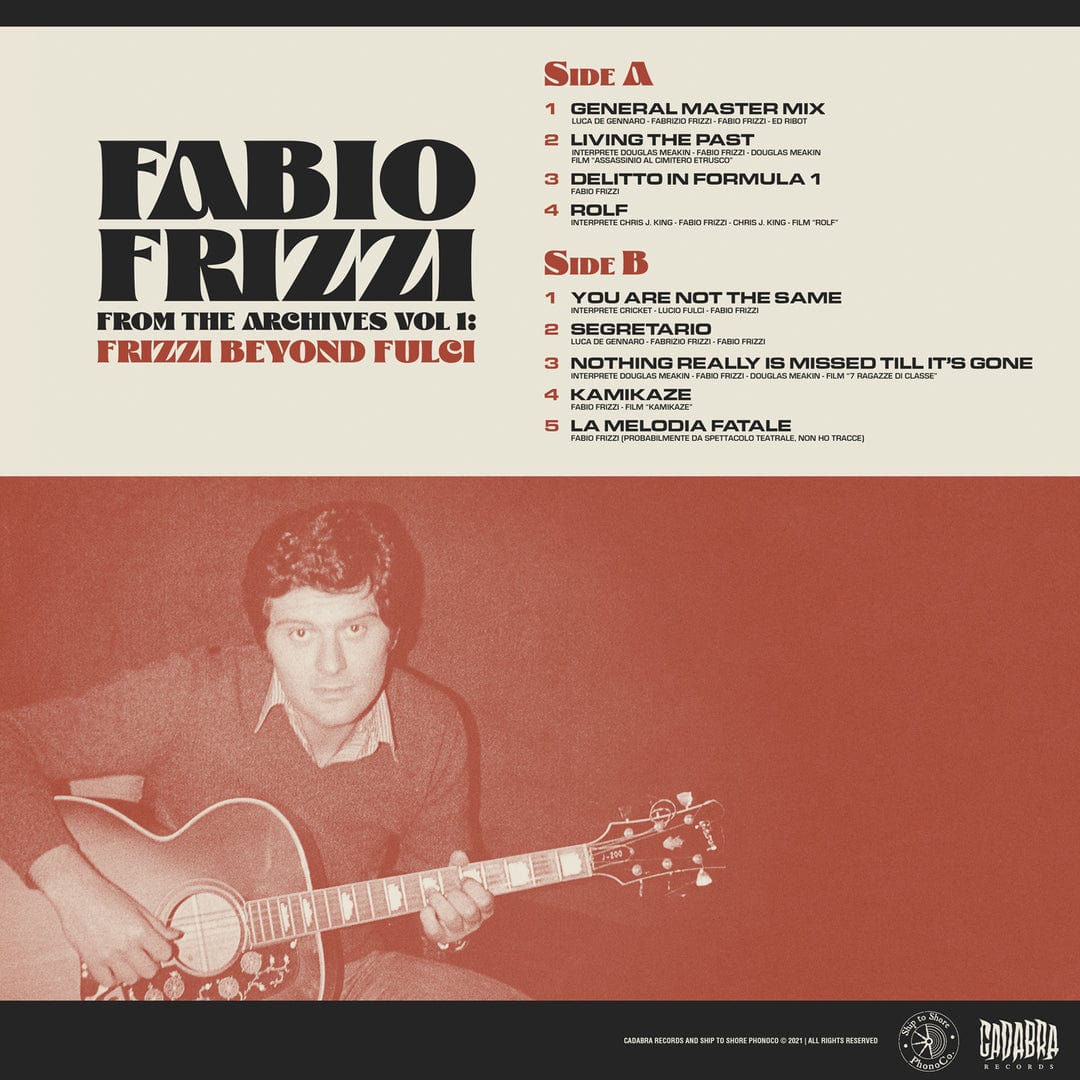 Fabio Frizzi From the Archives Vol 1: Frizzi Beyond Fulci LP - Limited Edition Vinyl Record for Horror Film Music Collectors | Perfect for Movie Soundtrack Enthusiasts & Vinyl Lovers