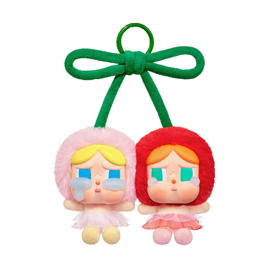 POP MART CRYBABY Crying For Love Series Plush Pendant 'Love You Cherry Much' - Kawaii Anime Keychain for Backpacks, Gifts & Collectibles - Perfect for Valentine's Day, Birthdays & Cosplay Accessories