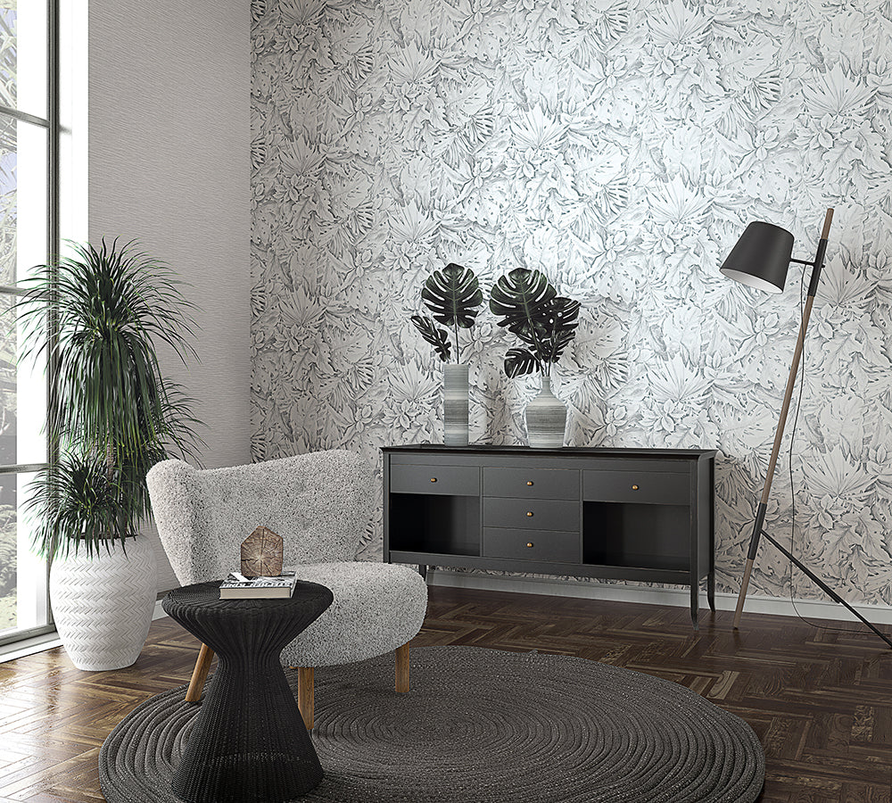 Botanica Faux Grasscloth Wallpaper - Premium Peel and Stick Wallpaper for Home Decor - Perfect for Living Room, Bedroom, and Office Accent Walls