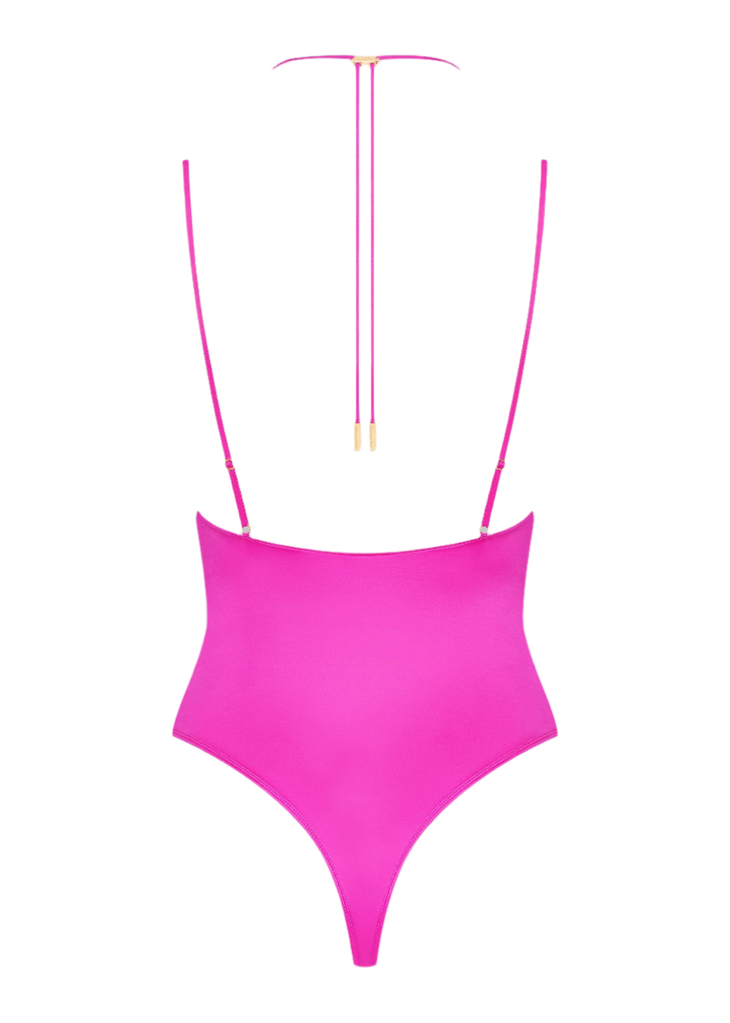French Kiss Thong Bodysuit with Adjustable Straps - Sexy Lingerie for Women in Soft Pink | Perfect for Valentine's Day, Date Night & Boudoir Photography