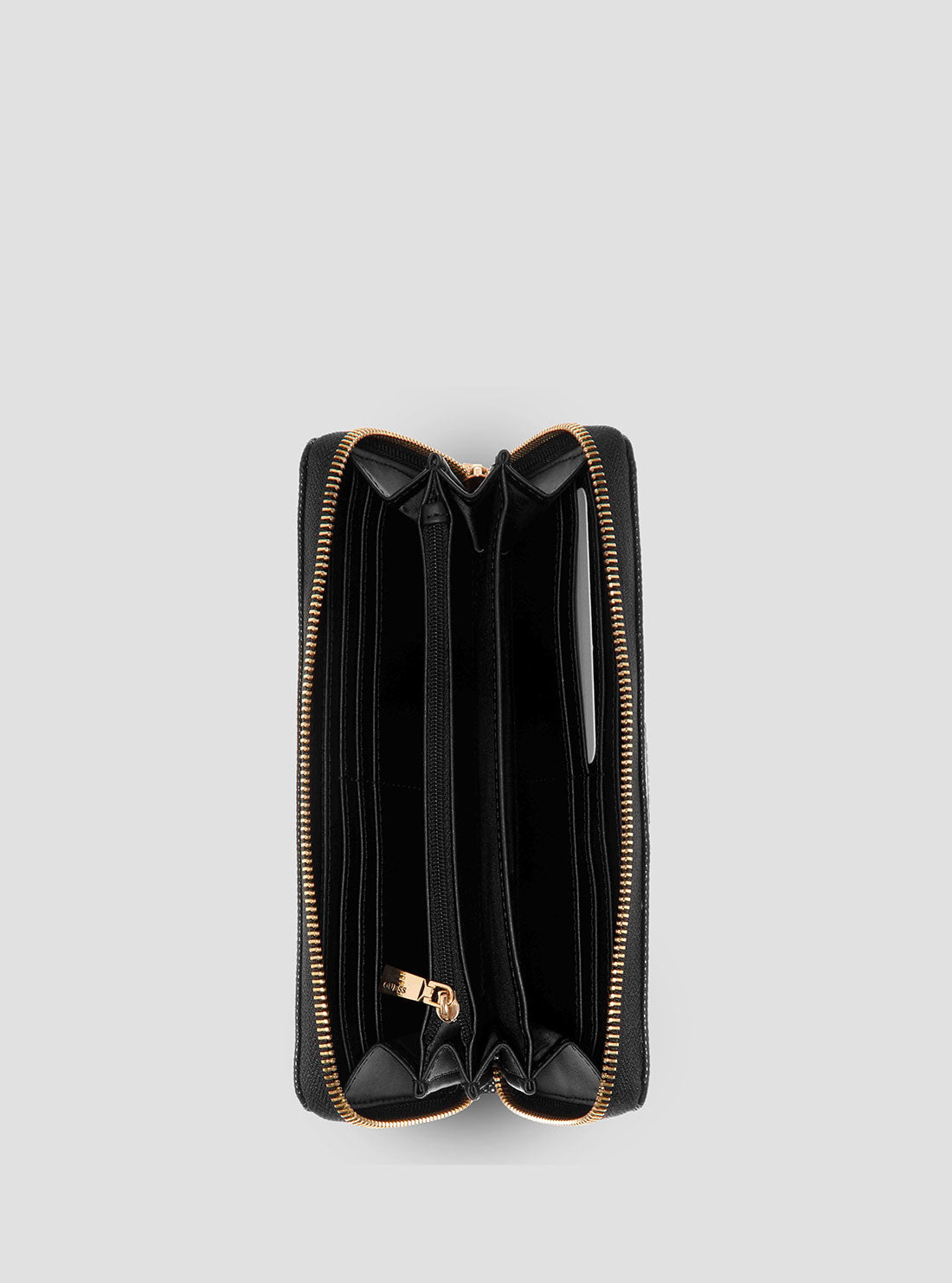 Black Logo Laurel Large Wallet for Women - Stylish & Spacious Leather Bifold Wallet - Perfect for Everyday Use, Travel & Gift Giving
