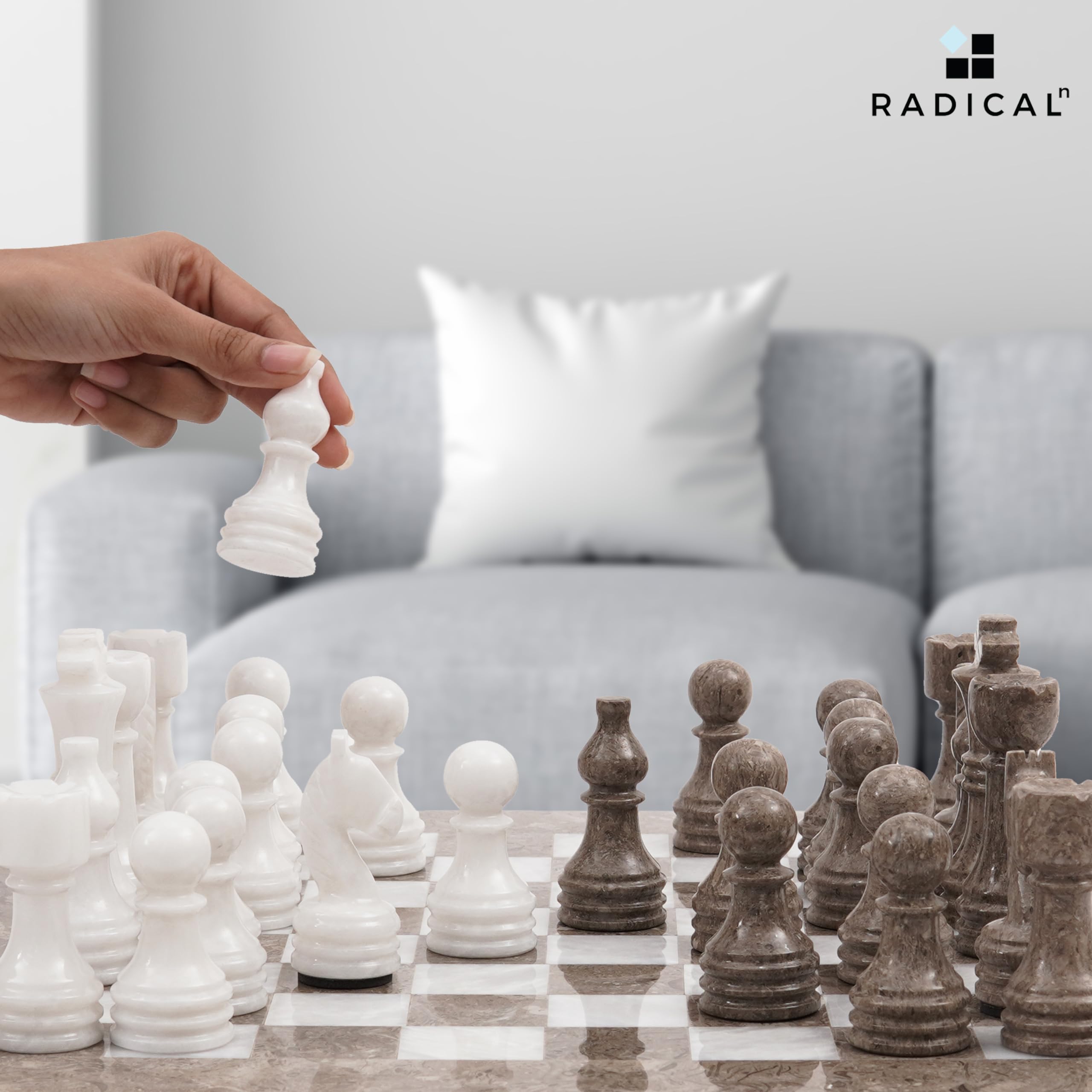 Premium Handmade Marble Chess Set - 15